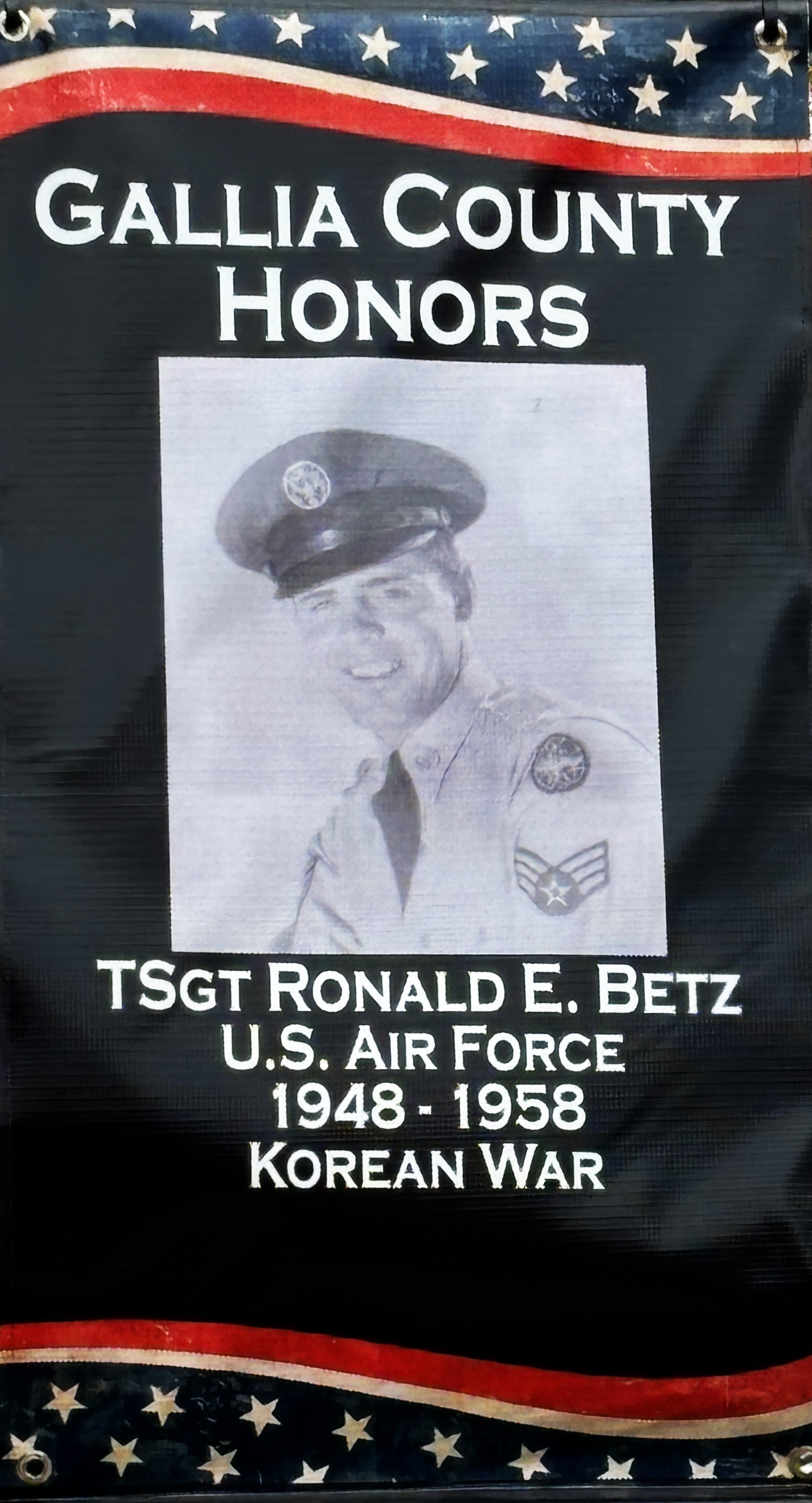BN 0004 TSgt Ronald E Betz USAF 1948 1958 Korea photo